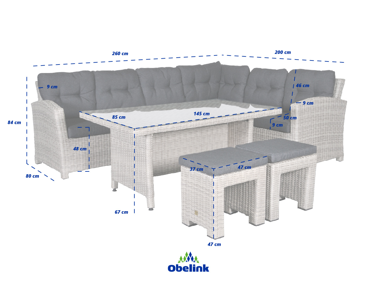 Outdoor Feelings Casablanca rechts corner loungeset