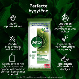 Dettol Tru Clean Eucalyptus & Lime Doekjes 48ST