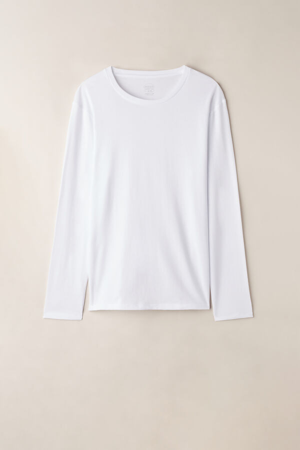 Camiseta de manga comprida oversized em algodão Supima®