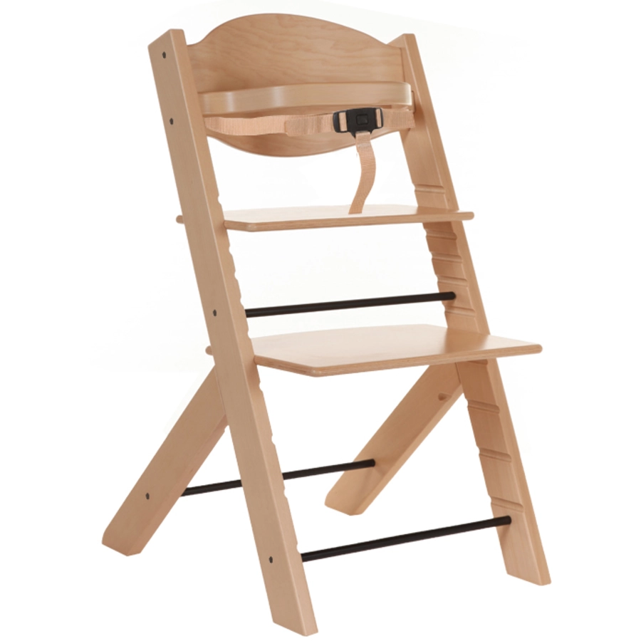 Treppy® Hochstuhl natur + Gratis Sitzkissen Stars