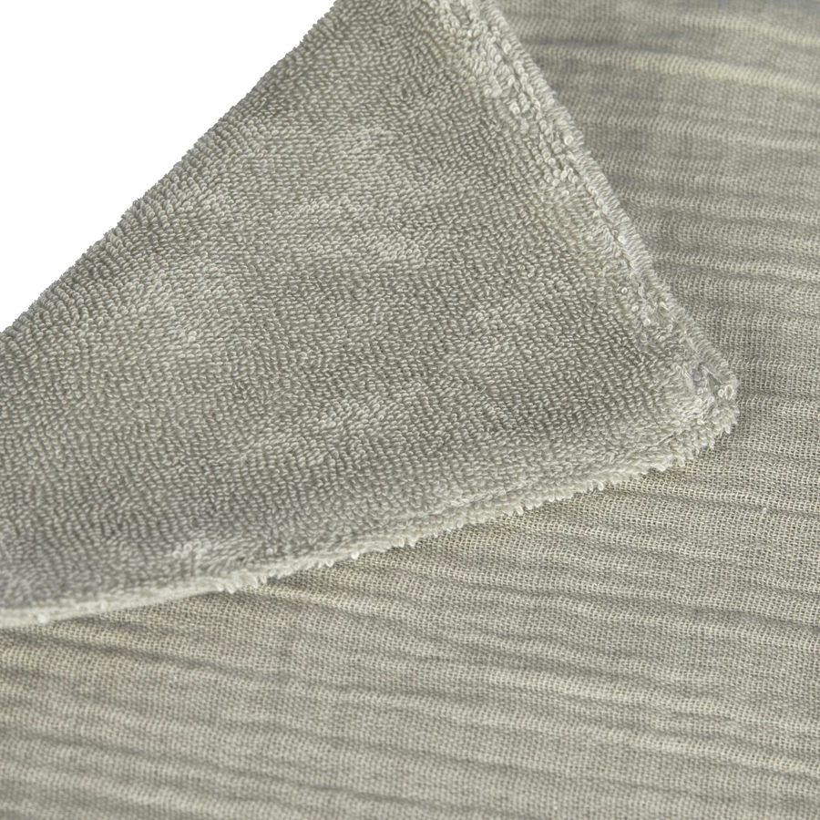 LÄSSIG Mullwaschlappen 3er Set oliv rostrot anthrazit