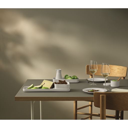 Eva Trio Legio Nova Serveringsfad, Hvid, 12x24 cm