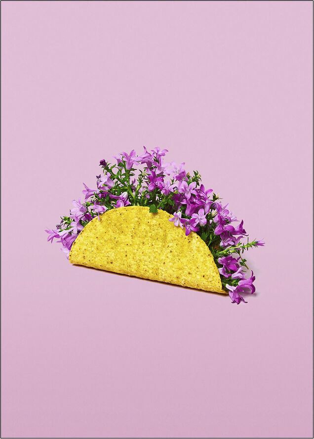 Poster & Frame Super Mercat - Flower Taco Flerfarvet