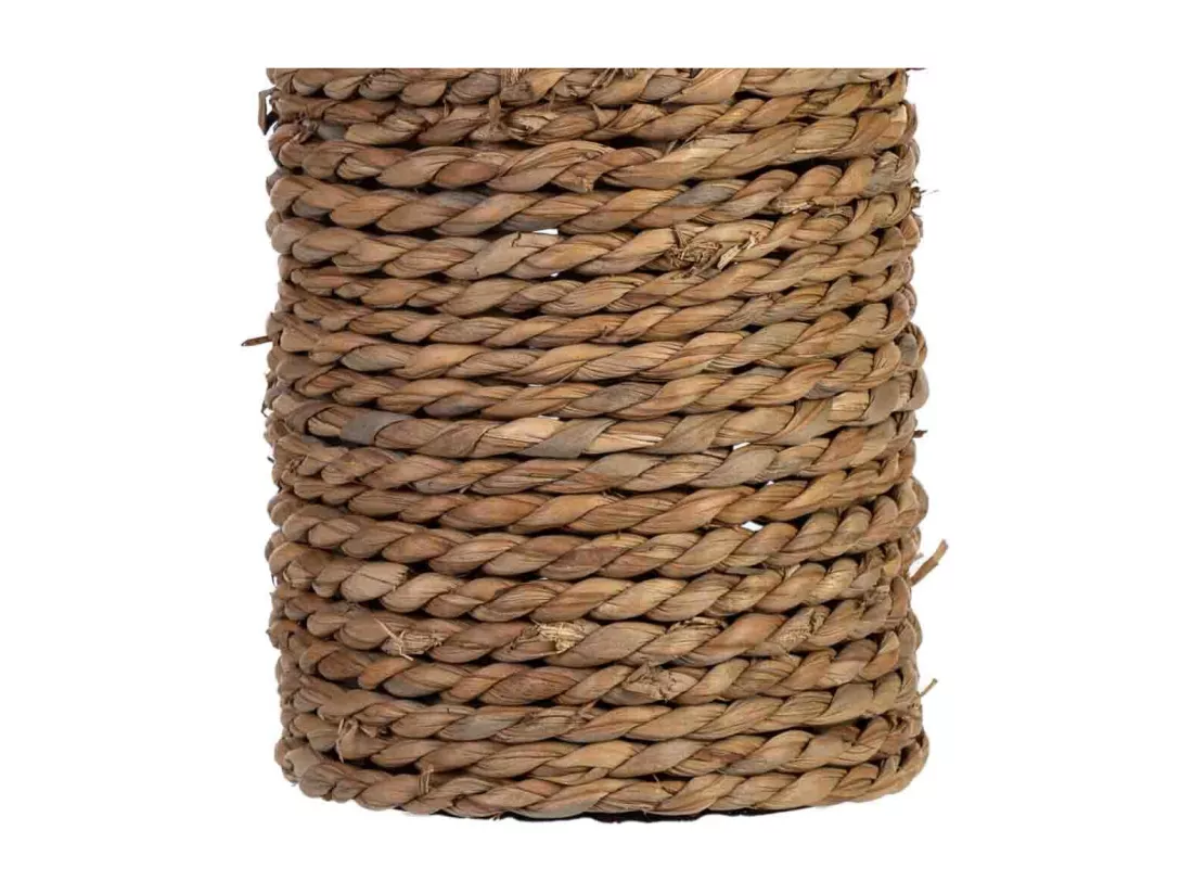 Vase en corde 17x17x49h cm