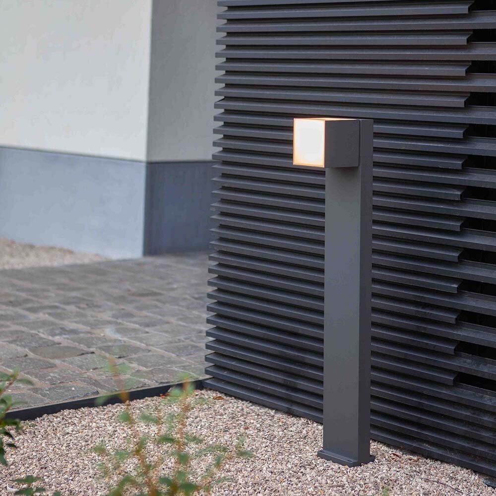 Cuba LED-padverlichting in antraciet, 12W, 600lm, IP54