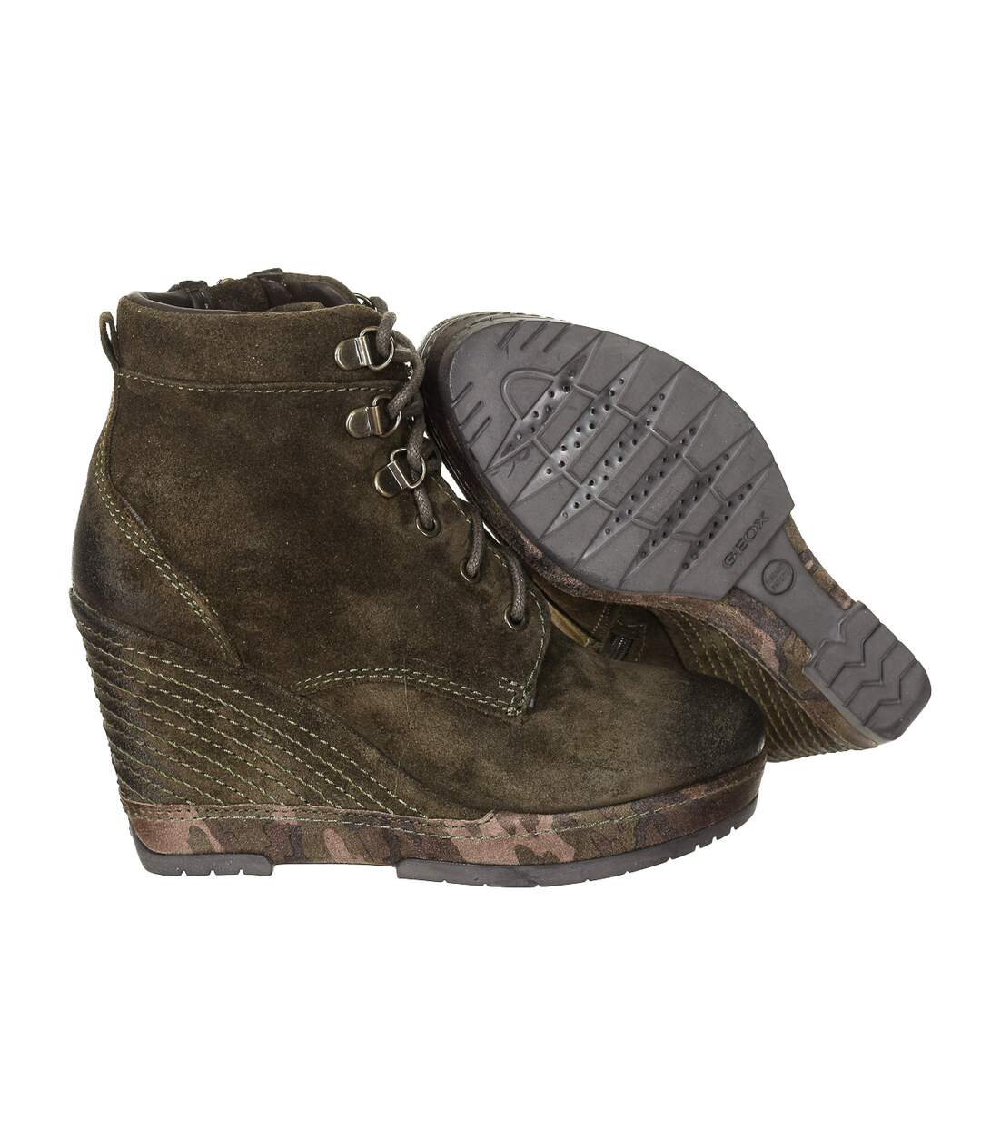 Women's wedge low-top shoe