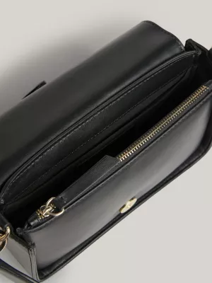 Bolsa transversal média TH Crest em couro