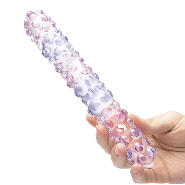 Iroha GLAS - PURPLE ROSE NUBBY DILDO Multicolour