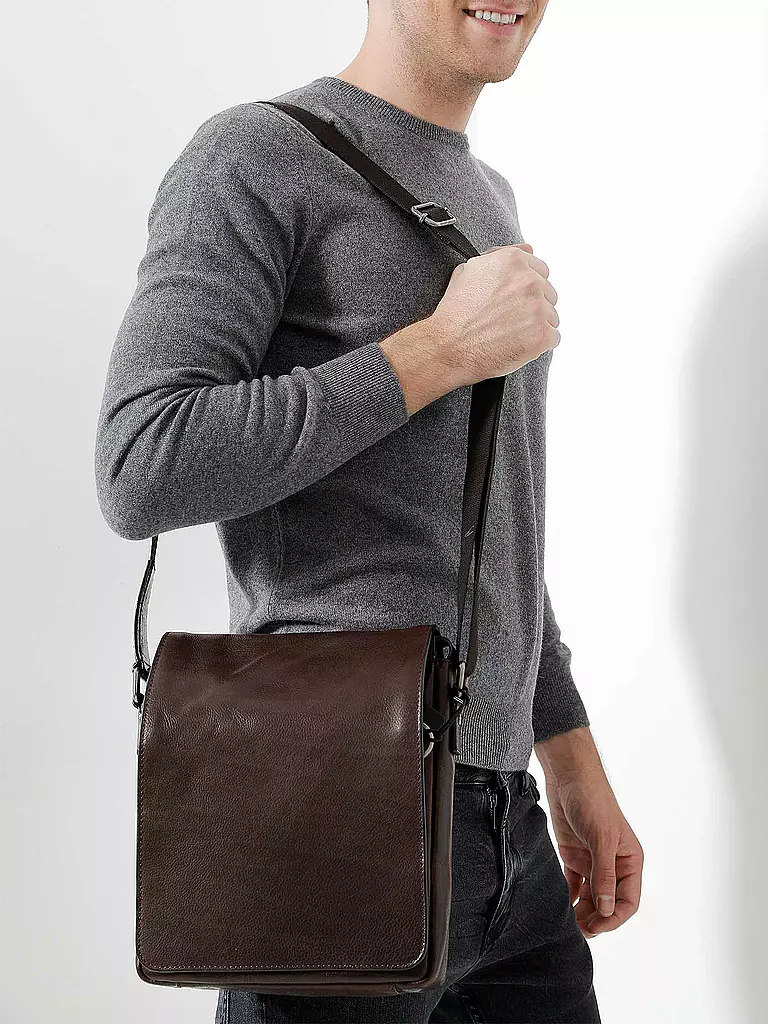 LEONHARD HEYDEN Ledertasche - Umhängetasche 