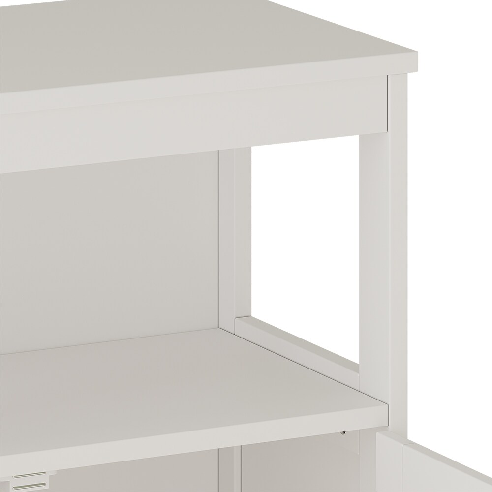 Vicco Sideboard Rosario 60 x 80 cm, Weiß, mit 2 Türen und Ablage, Badezimmer, modern