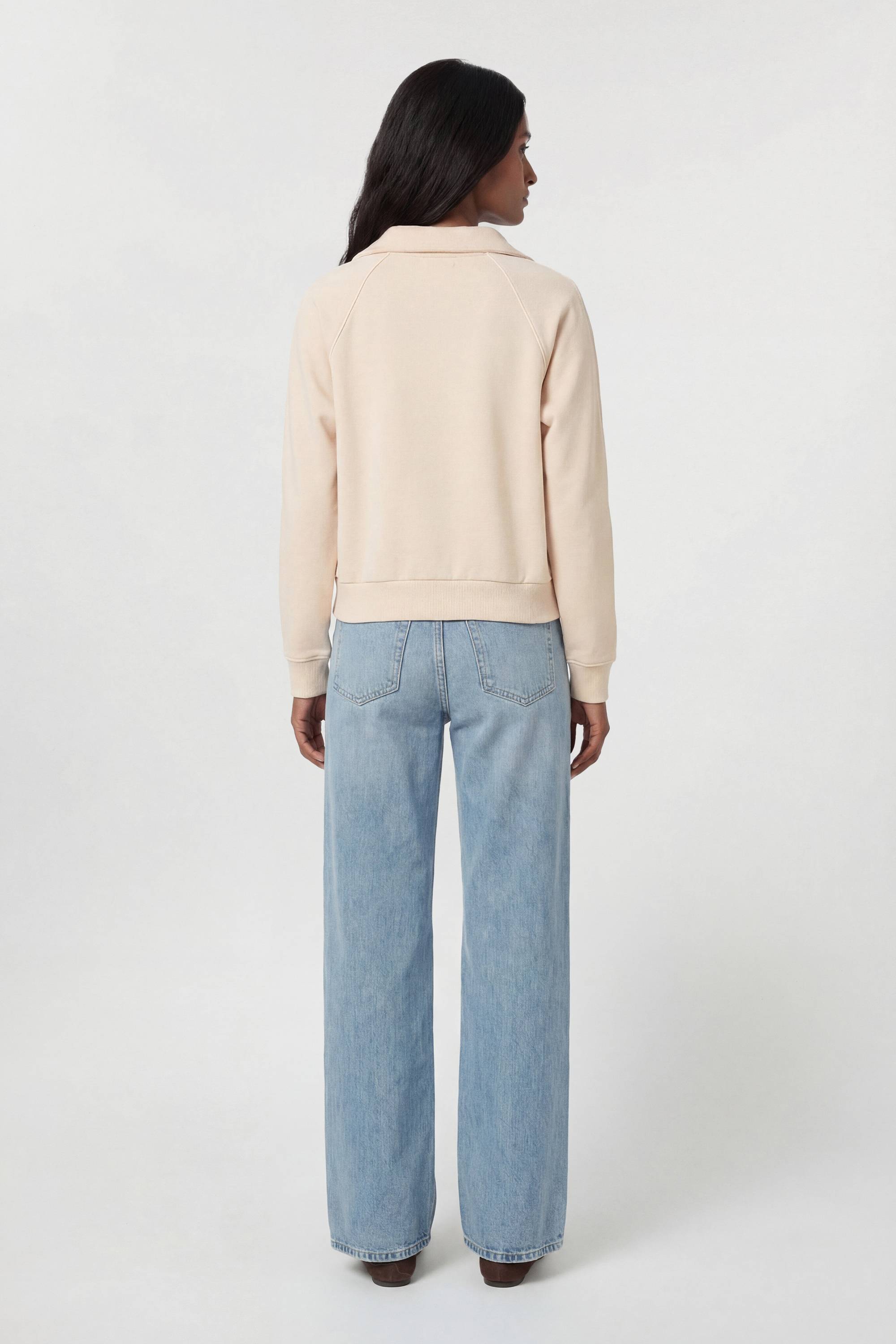 KarenMillen Sweat-shirt Col V Luxe Premium