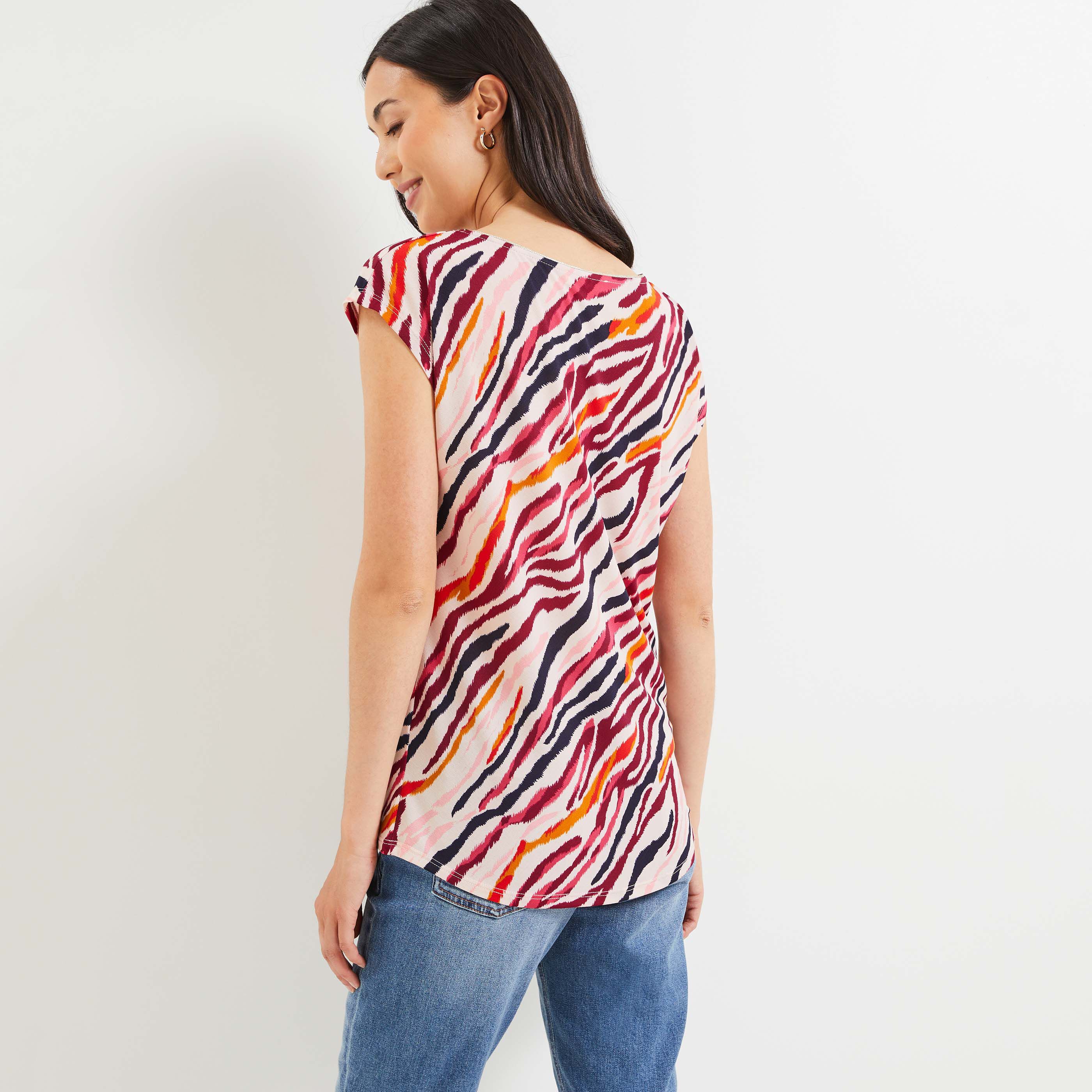 Tshirt imprimé femme - ROSE