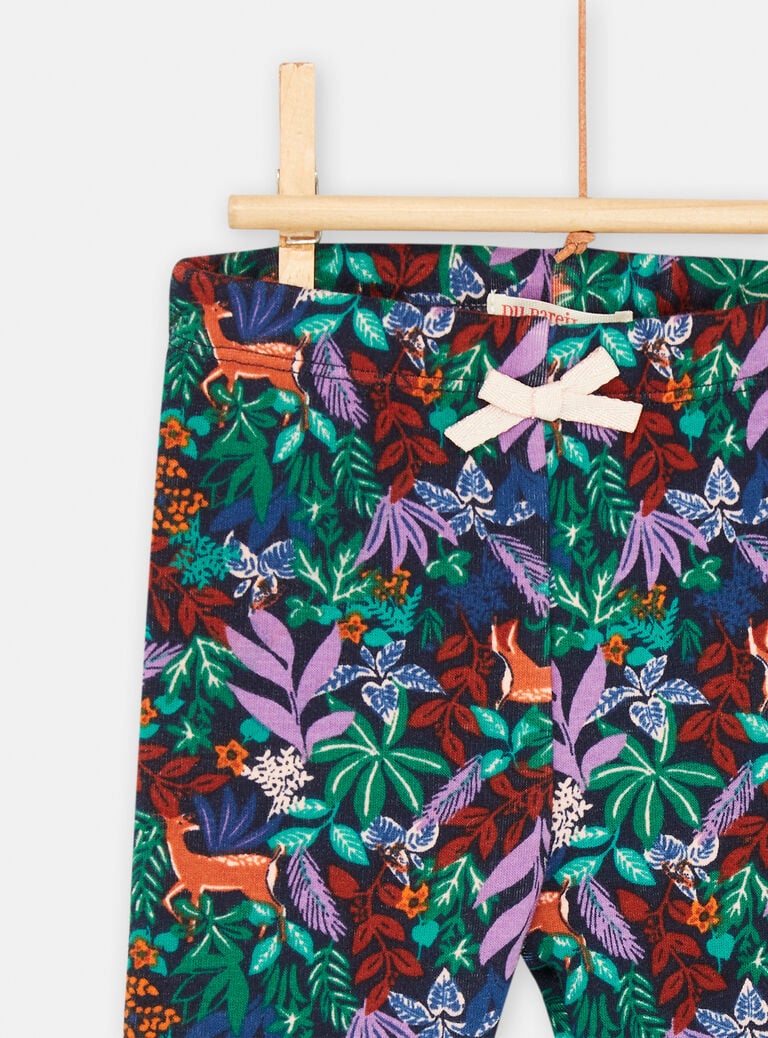 Pantalon multicolore doux et confortable pour bébé fille