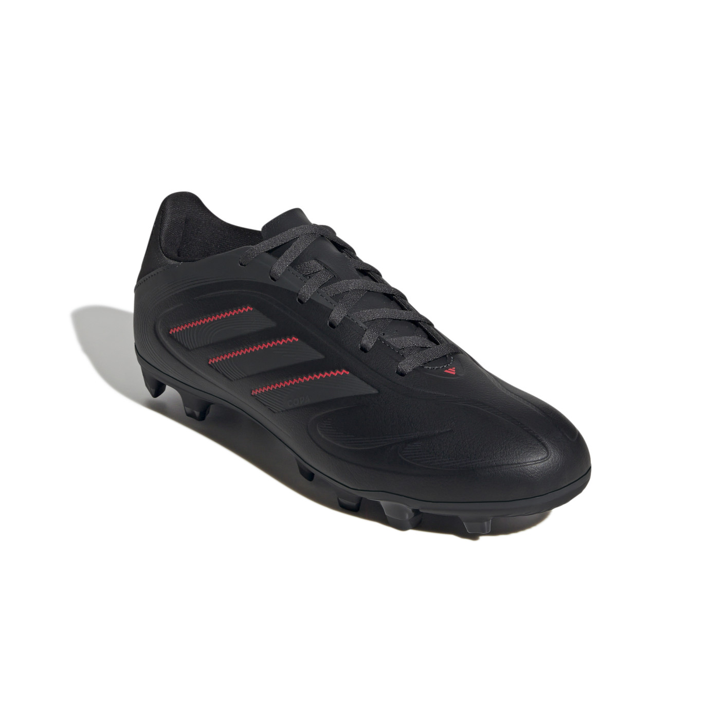 Adidas Copa Pure III Club Gras / Kunstgras Voetbalschoenen (MG) Zwart Donkergrijs Rood