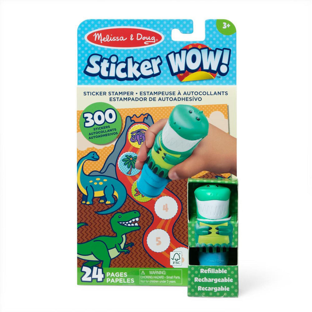 Køb Melissa & Doug Grøn Sticker Wow! Activity Pad Set Dinosaur