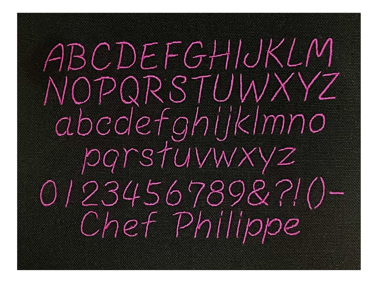 Broderie - Modèle M2 - Violet - Meilleur du Chef