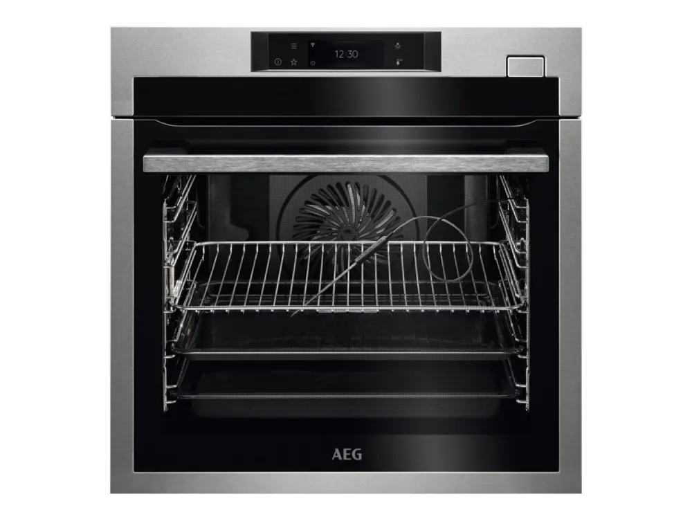 AEG 8000 SteamBoost BSE788380M - Ovn - med dampfunktion - til indbygning - niche - bredde: 56 cm - dybde: 55 cm - højde: 59 cm - med selv-rengøring - Klasse A   - rustfrit stål