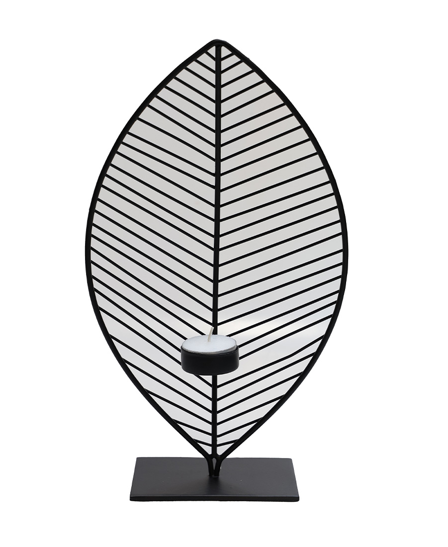Kandelaar Minas M black L18 x B7 x H34 cm