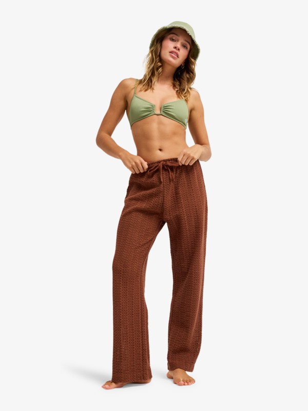 Mood Moving Pantalon léger Marron Femme