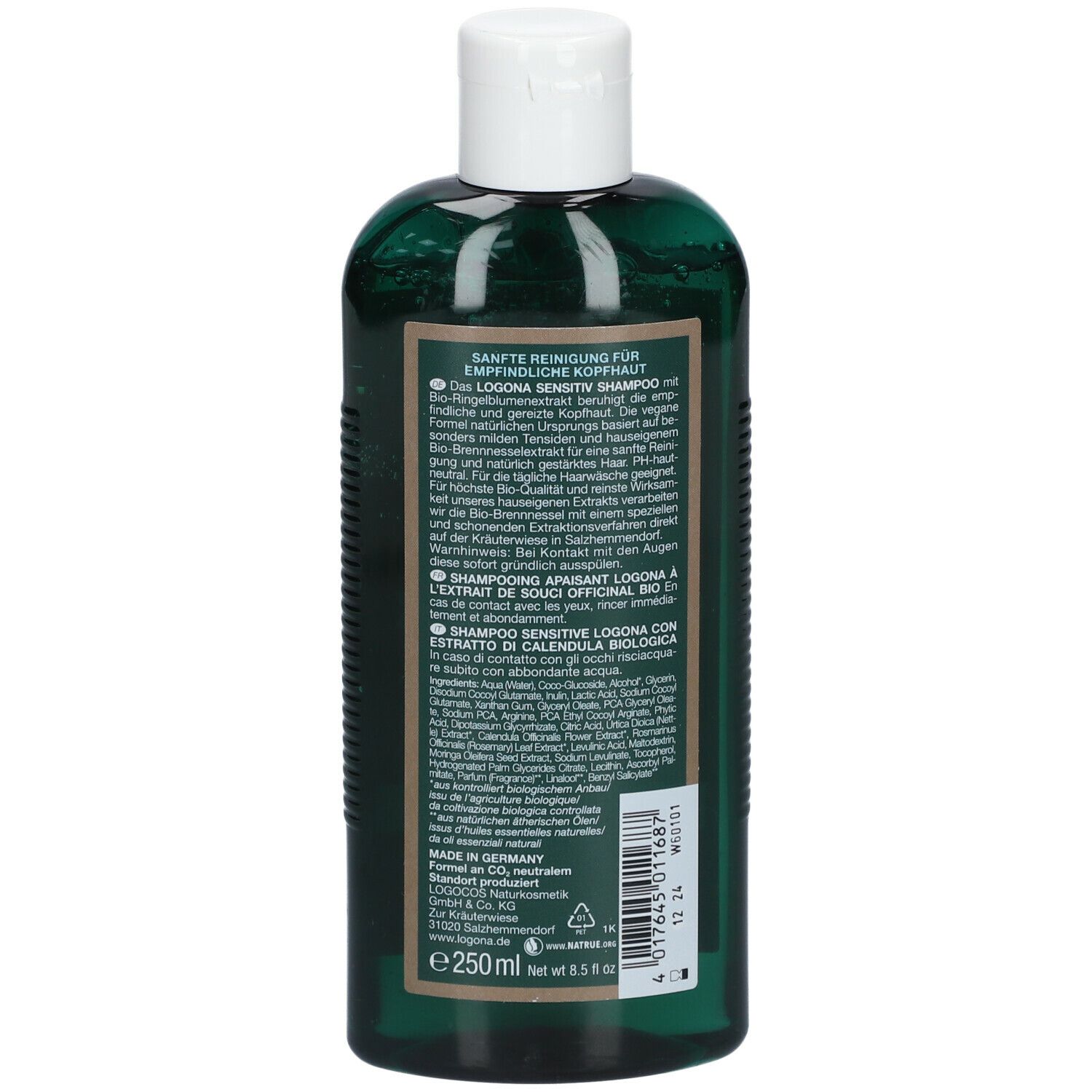 LOGONA Naturkosmetik Sensitiv Shampoo Ringelblume