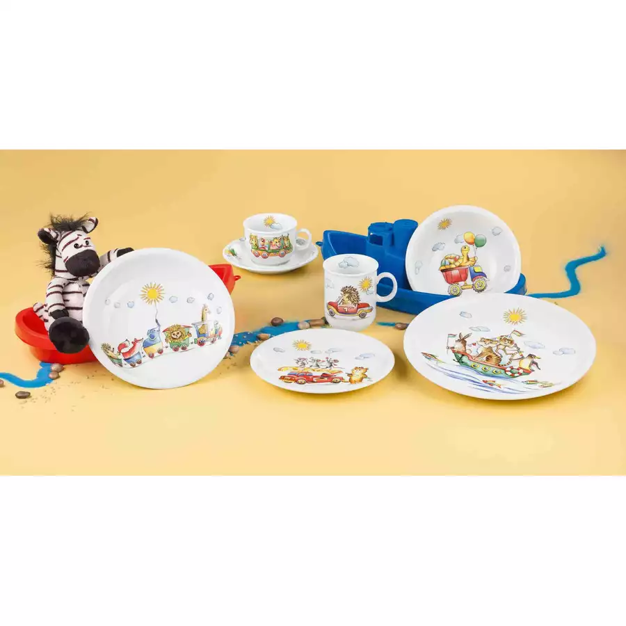 Seltmann Weiden Kindergeschirr Set Compact Flinke Flitzer bunt