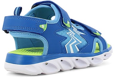 Leaf Filipstad  Blinkende Sandaler, Blue/Lime