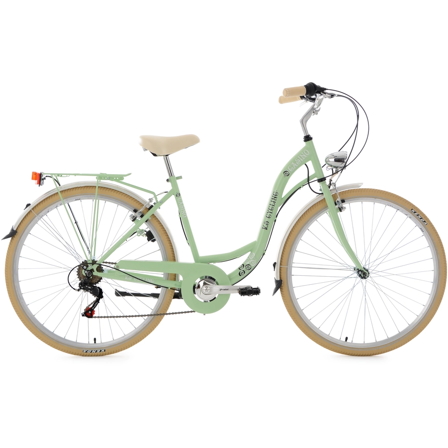 KS Cycling Damenfahrrad Casino 28 Zoll mit 6 Gang-Kettenschaltung Grün