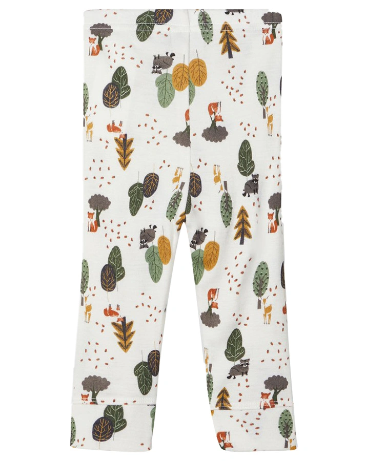 Woll-Unterhose NBMWILLIT – WALD lang in wollweiß