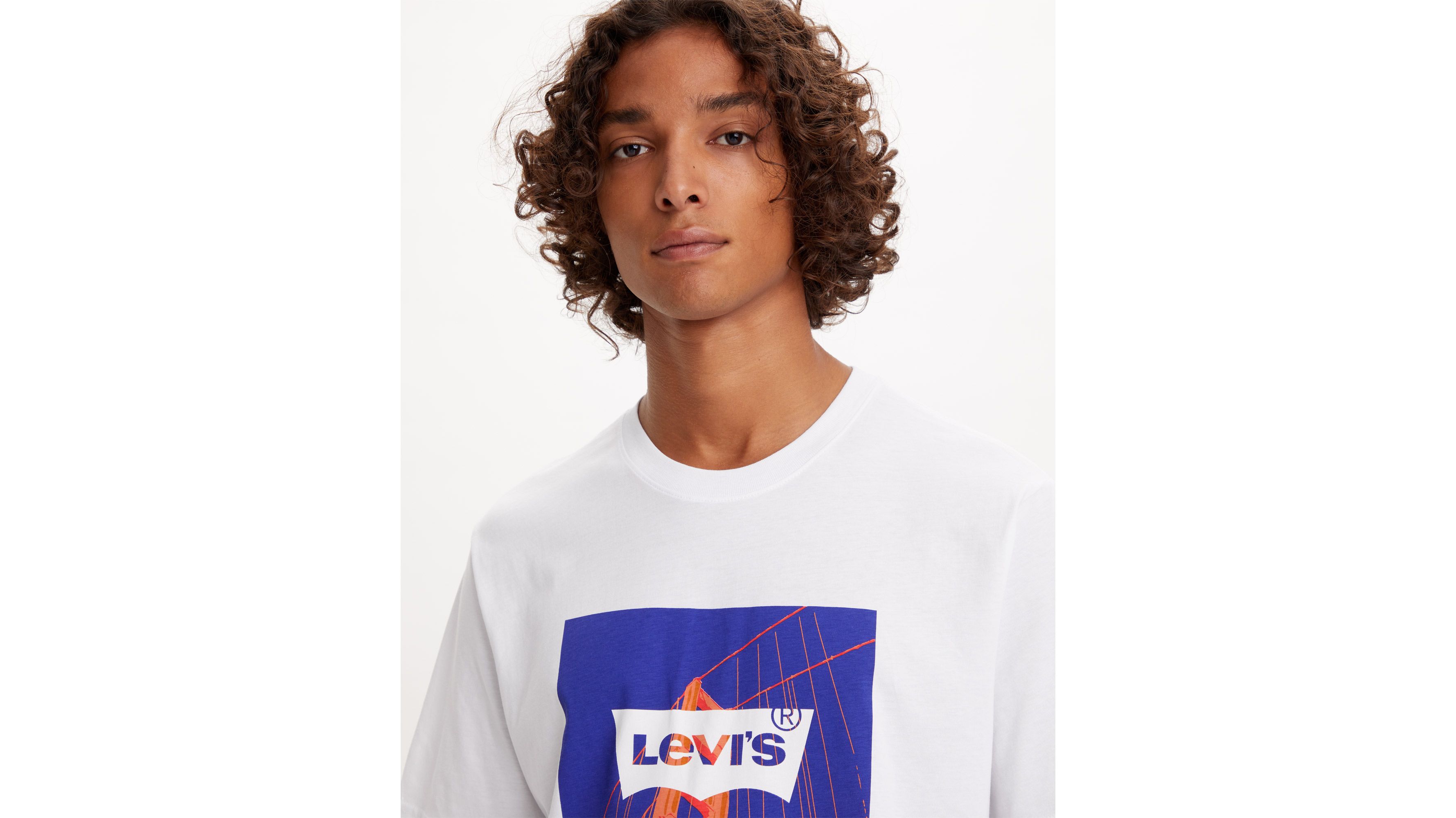 T-shirt Relaxed - Batwing Golden Gate White+ - Blanc