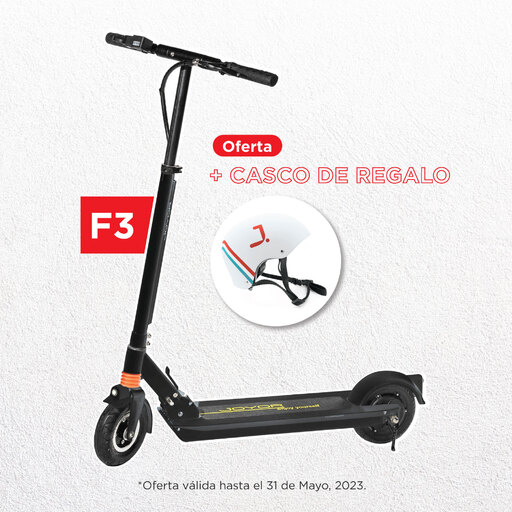 Patinete elétrico Joyor F3 preto + capacete