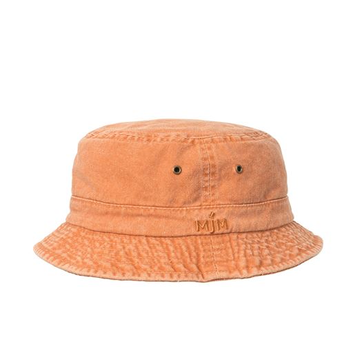 MJM Dyed Cotton Twill Bøllehat, Orange, L