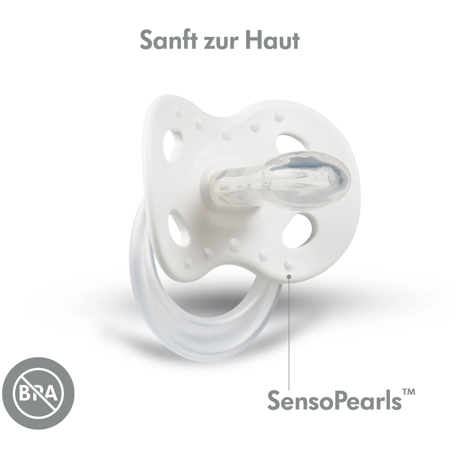 Medela Baby Schnuller Original ab dem 18. Monat DUO Signature 4 Stück in weiß, rot