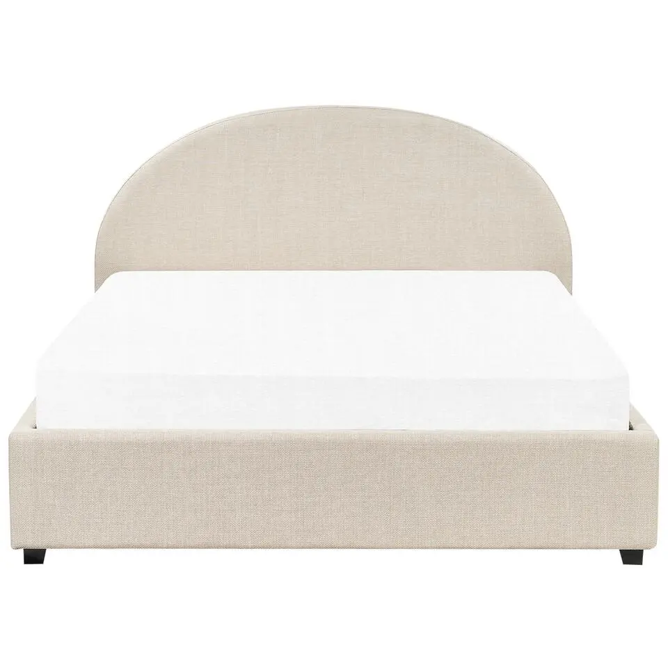 VAUCLUSE - Bed met opbergruimte - Beige - 160x200 cm - Polyester