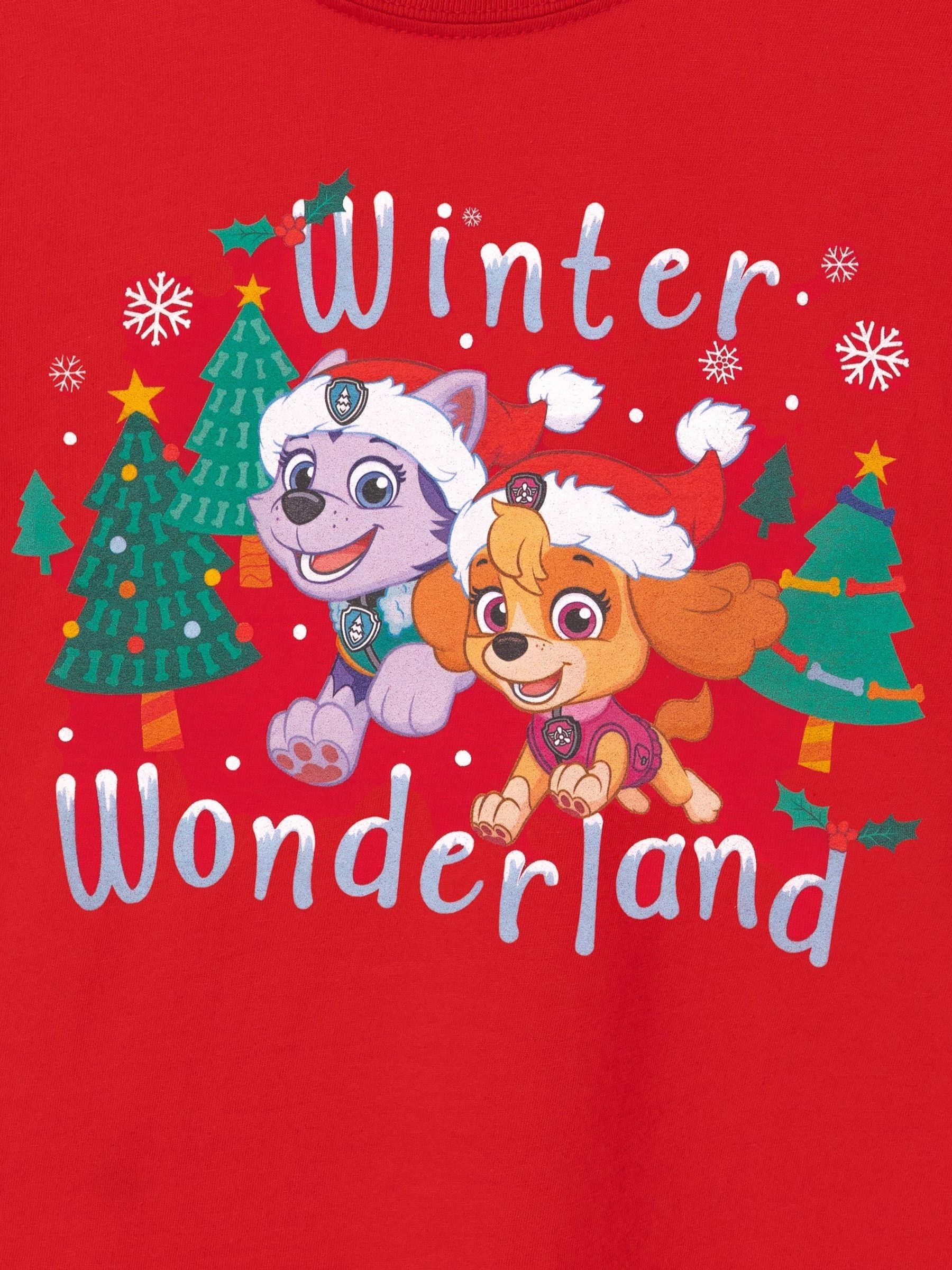 Rood Paw Patrol - Vanilla Underground - kerst-t-shirt voor meisjes van 100% katoen
