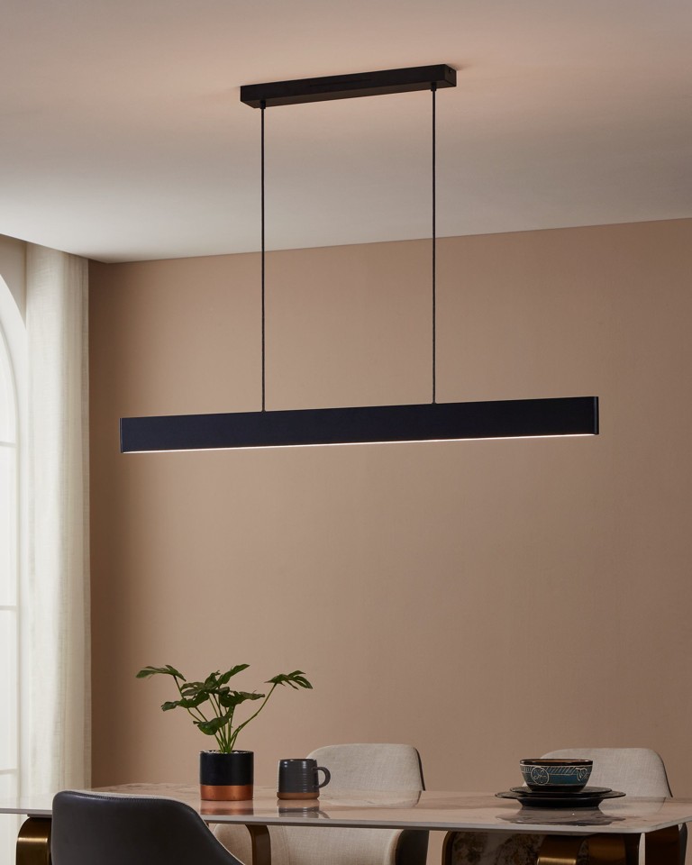 EGLO - Andreas-Z langbordspendel sort L117 - RGB + TW - Zigbee, Bluetooth