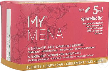 My Mena 5en1 Complément Alimentaire Ménopause Action Non Hormonale 60 Gélules