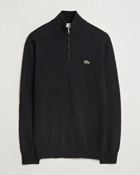 Lacoste Cotton Knitted Half Zip Navy