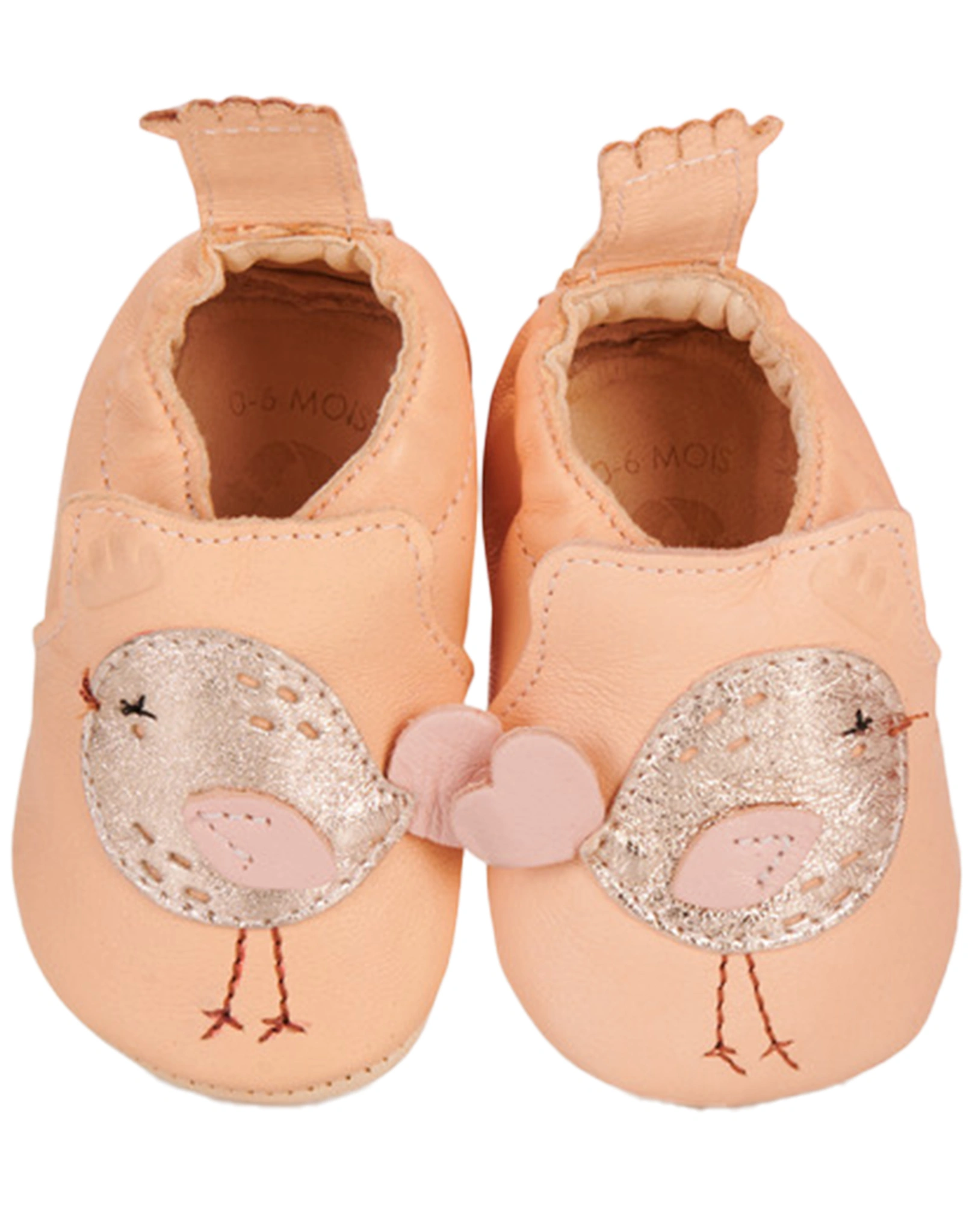 Krabbelschuhe MY BLUMOO POULE in abricot