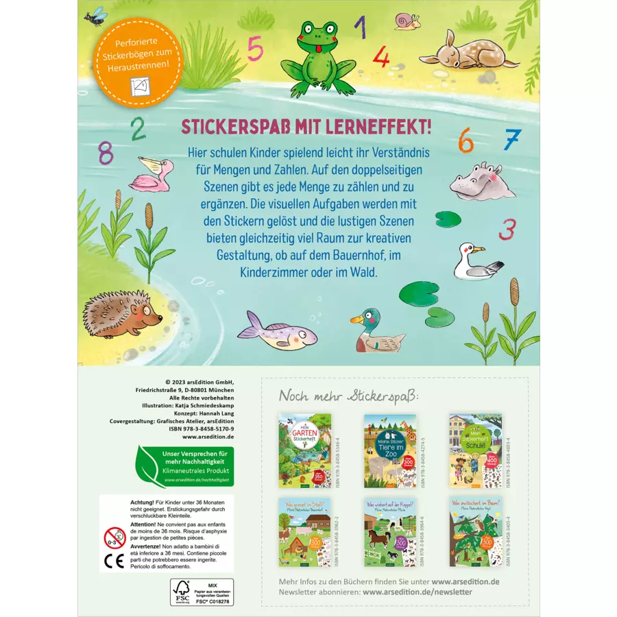 arsEdition Stickern & Lernen – Erste Zahlen