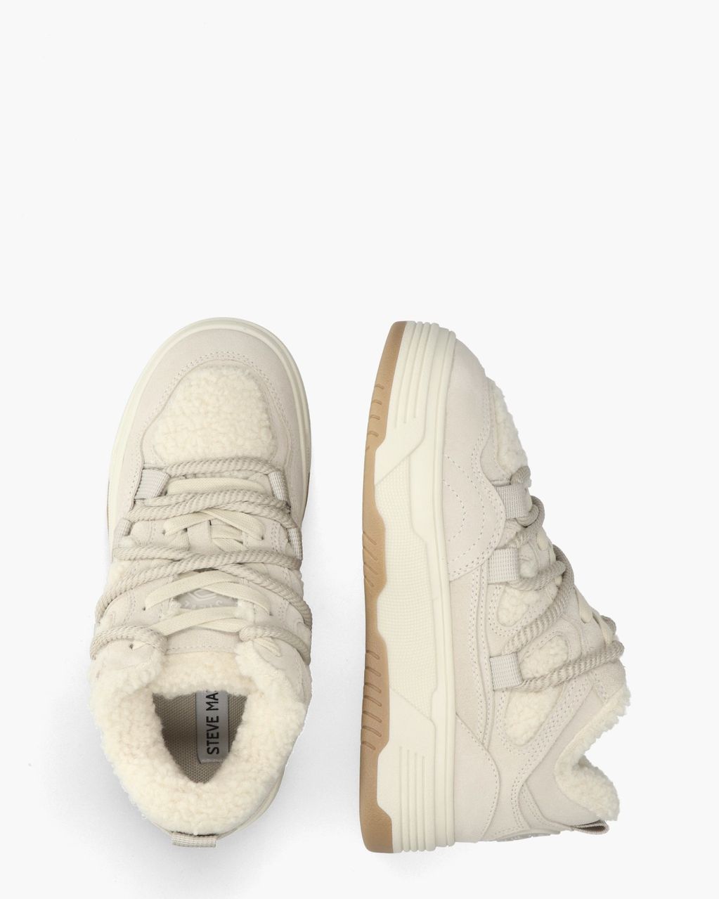 Steve Madden Boomer-F- Beige Damessneakers