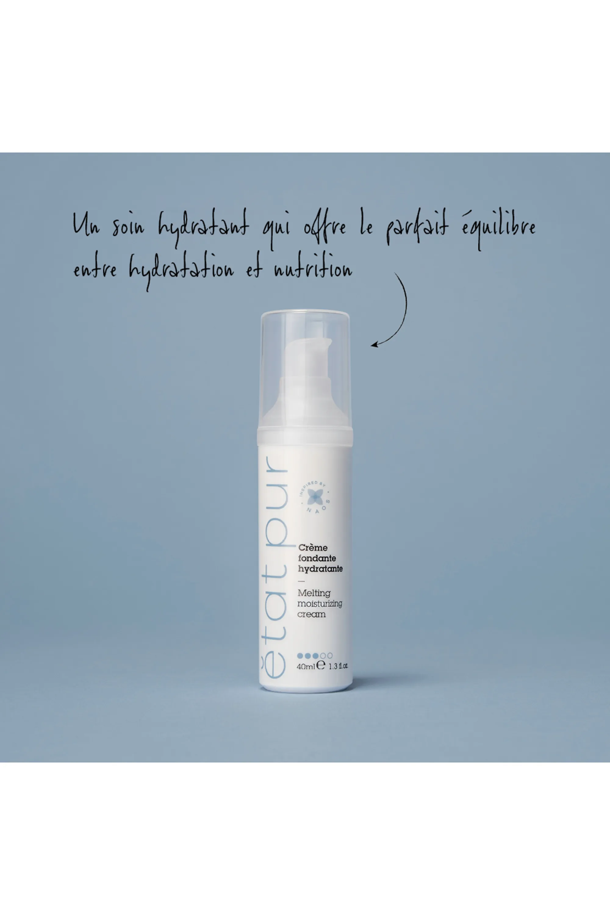 Etat Pur Crème fondante hydratante visage et cou-40 ml