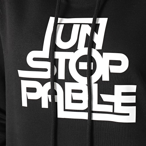 Robe Sweat Capuche Femme Unstoppable Logo Noir