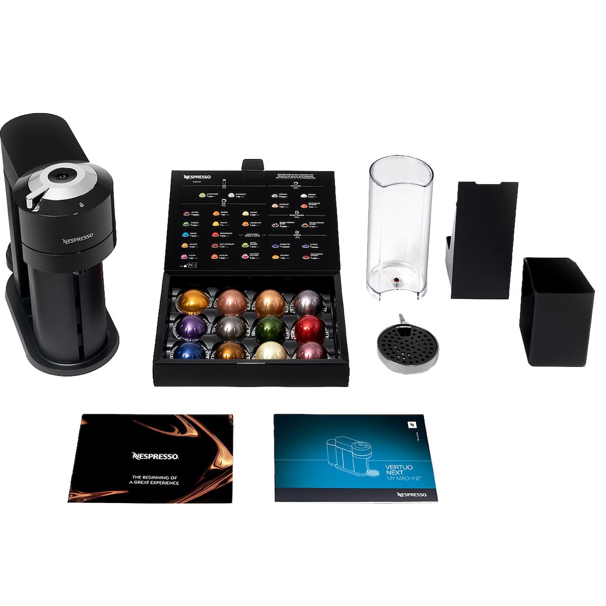 NESPRESSO® Vertuo Next kaffemaskin fra Krups, Klassisk Sort