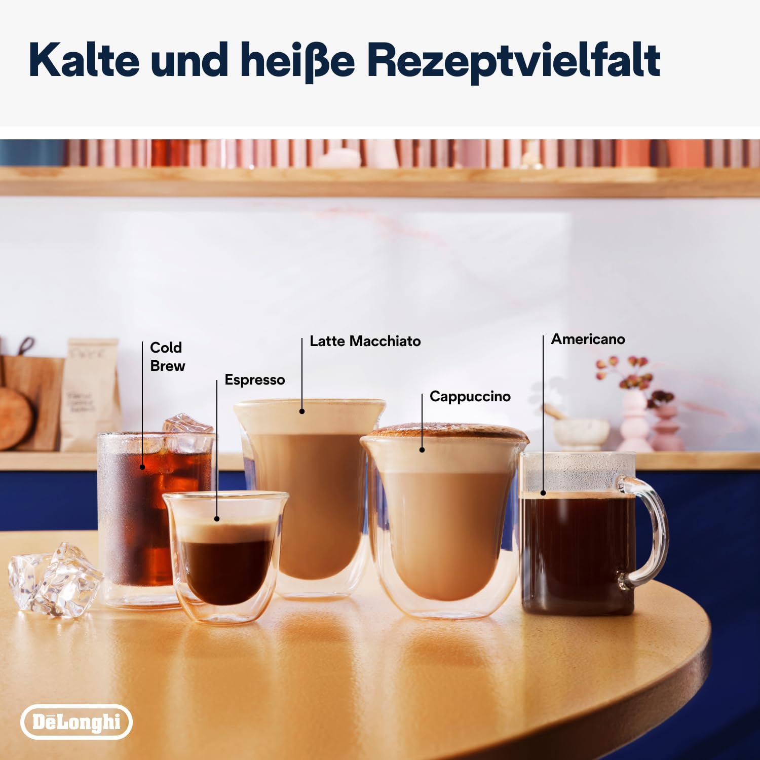 De'Longhi Siebträgermaschine La Specialista Arte Evo Cold Brew EC9255T, Espressomaschine mit Mahlwerk inkl Barista-Kit, Cold Brew-Funktion, 8 Mahlgrade, 15 Bar, 3 Temperaturen, Milchschaumdüse, Titan