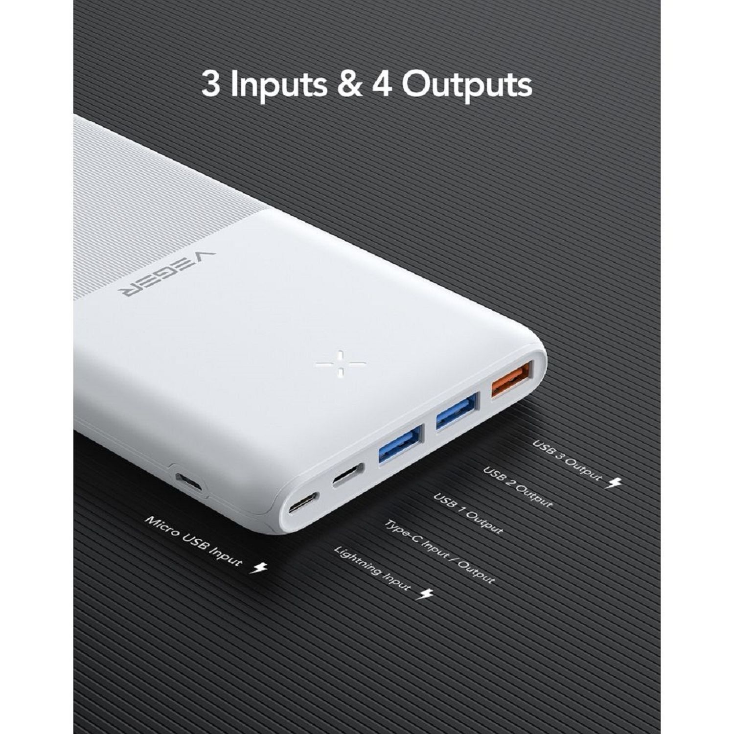 Power Bank S22 - 20 000mAh LCD Quick Charge PD 20W Micro-USB