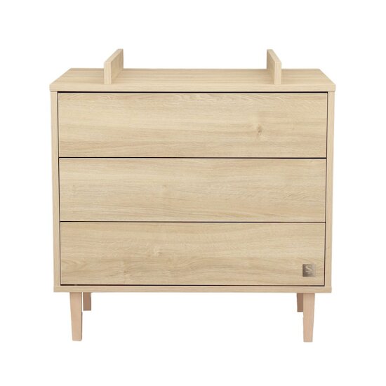 Paloma Commode 3 tiroirs   Bois chêne sépia        de               Sauthon Baby's Sweet Home