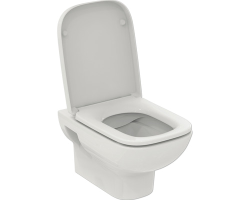 Ideal Standard wandclosetset i.life A, randloos, glanzend wit, met toiletzitting T467101