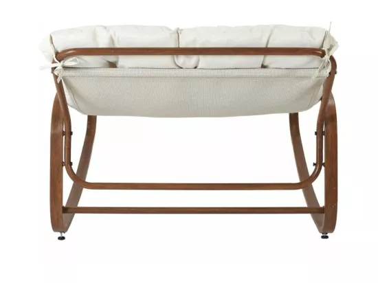 Fauteuil A Bascule Miami Imitation Bois