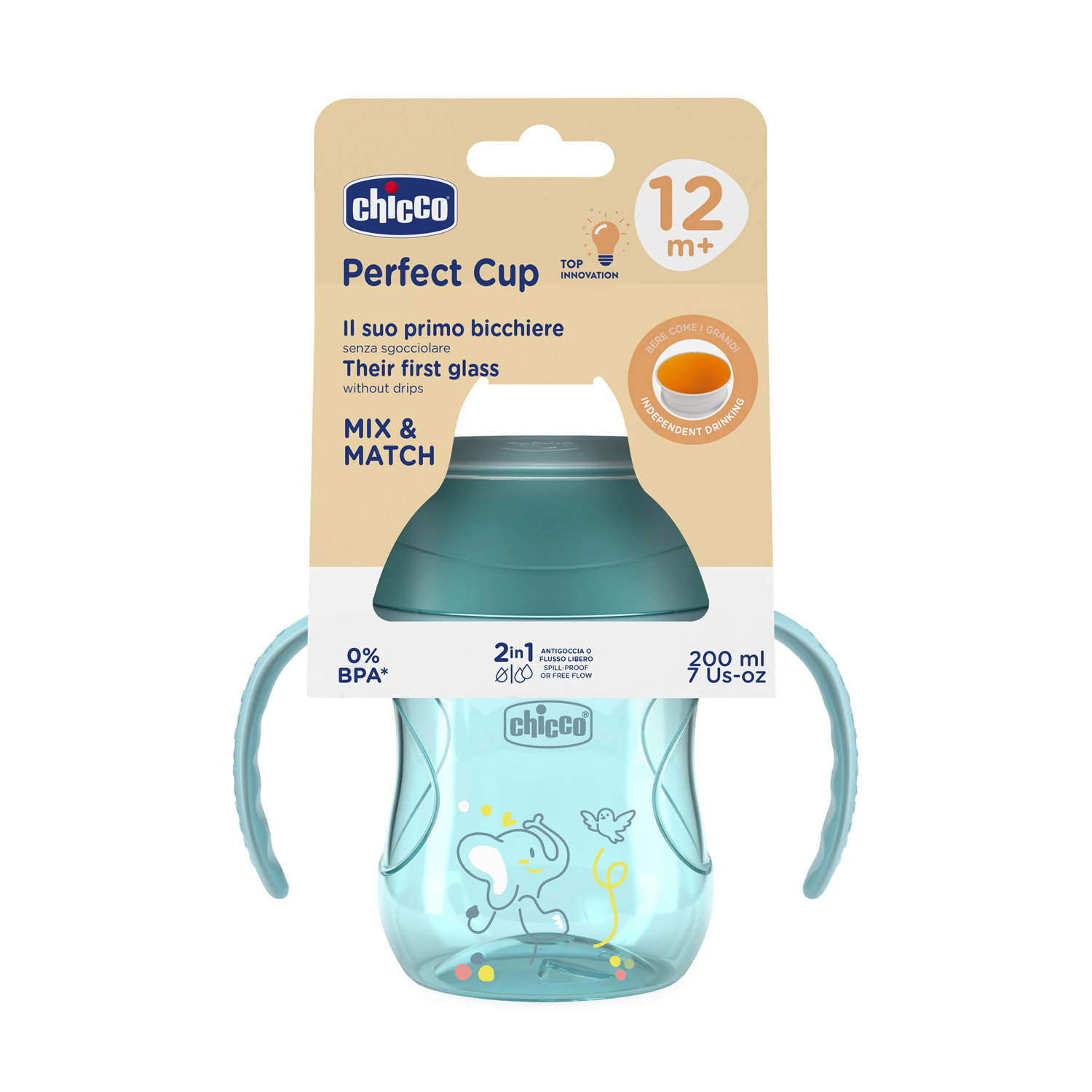 CHICCO PERFECT Cup Blue 12m  1 Stk