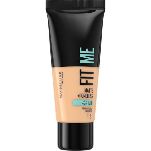 Maybelline Fit Me Matte   Poreless Foundation, 112 Soft Beige
